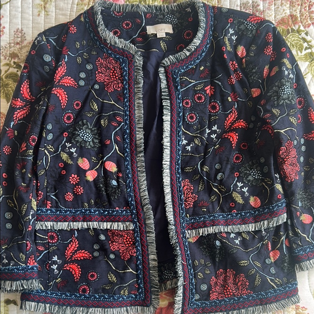 LOFT Floral Embroidered Women's Jacket